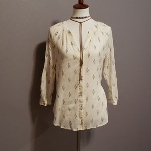 PAIGE brand peasant top cream
